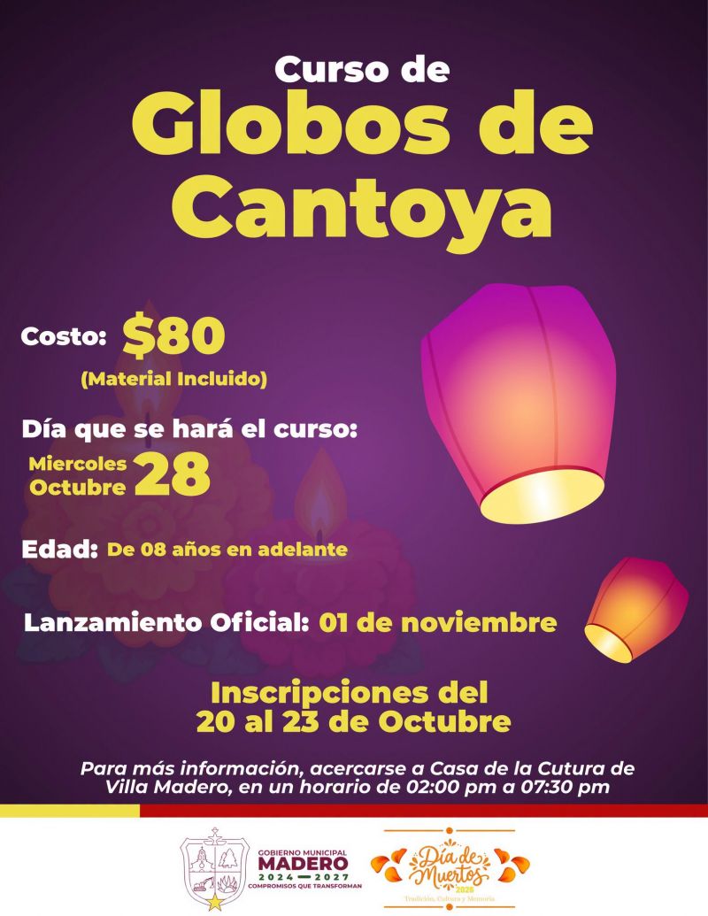 ¡Aprende a crear tus propios Globos de Cantoya en Villa Madero!
