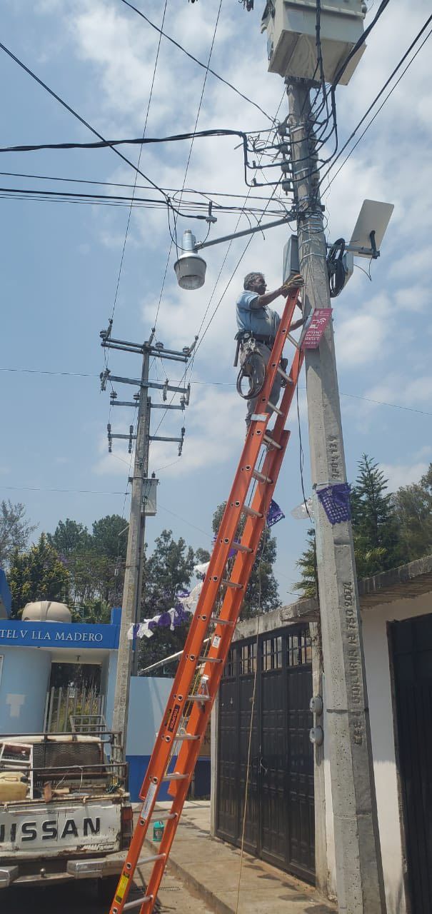 Continuamos fortaleciendo el alumbrado público en beneficio de nuestra gente.