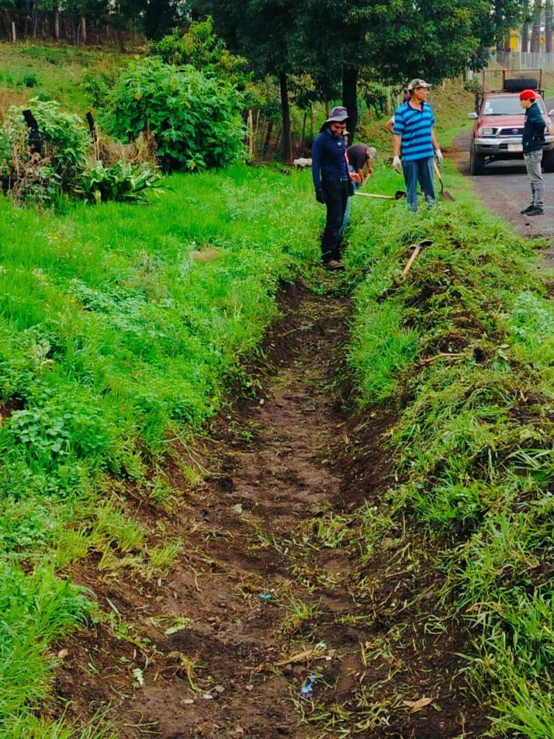 Acciones de limpieza y mantenimiento en la calle Niños Héroes