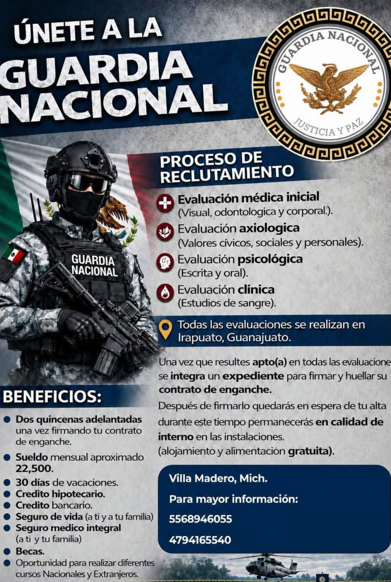 ¡Únete a la Guardia Nacional!
