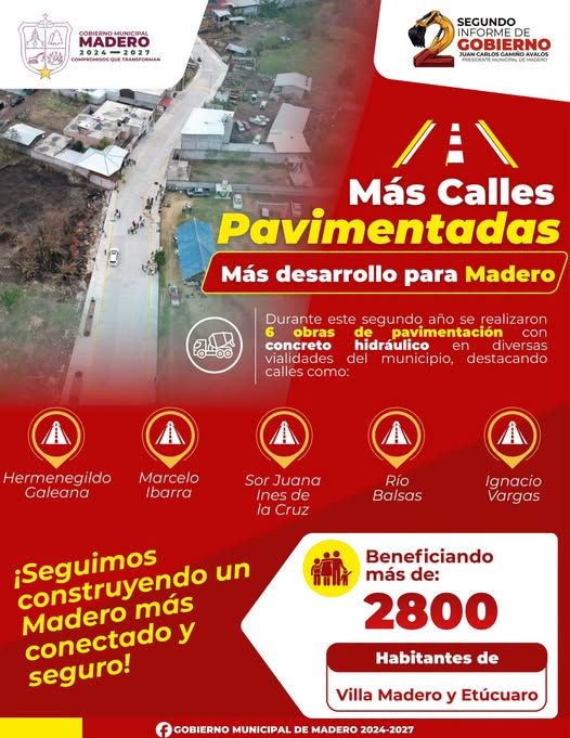 Cada calle pavimentada