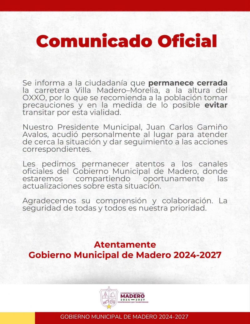 COMUNICADO OFICIAL
