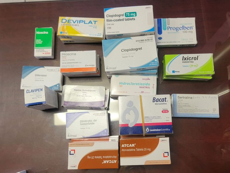 Medicamento disponible para donación