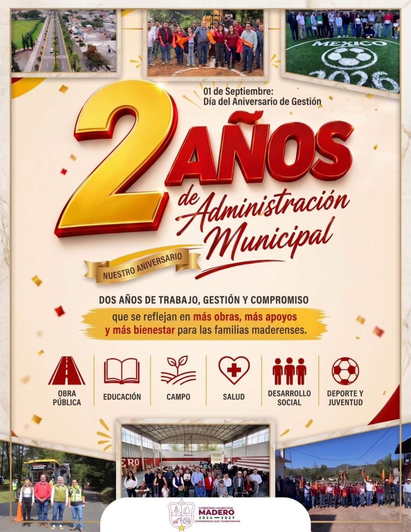 ¡2 AÑOS DE TRABAJO, GESTIÓN Y COMPROMISO!